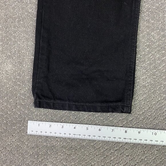 NWOT Vintage Y2K Levi's 505 Regular Fit Jeans Men's 31 x 34 Fits 30 x 32 Black - Picture 12 of 14